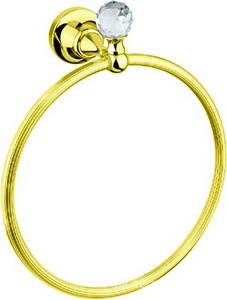 Полотенцедержатель-кольцо, (цв.золото, Swarovski),  ZZ Cezares Olimp OLIMP-RN-03/24-Sw