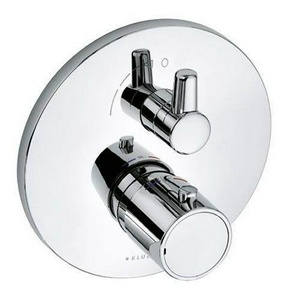 Смеситель с термостатом  наружная часть для душа для скрытого монтажа, без внутр.блока 88011, хром ZZ Kludi Zenta 388350545