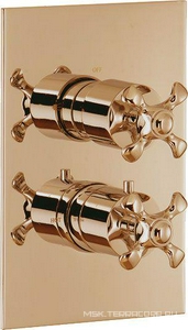 Смеситель для душа, термостат, встраиваемый в стену, (цв.бронза) Nuova Retro ZZ 3M Nuova retro 4187 UU