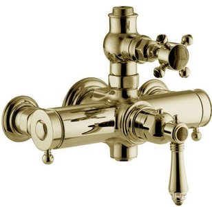 Термостат  для душевой стойки (цв.Ottone Grezzo латунь матов., ручки  ), Nicolazzi ZZ Nicolazzi Teide Four 4917 OG 45