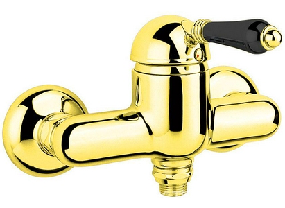 Смеситель для душа однорычажный  (цв. латунь, ручка Cristallo),  ZZ Nicolazzi Classico 3405 GB 33