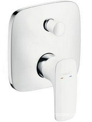 Смеситель для душа с переключателем, встраиваемый в стену, внешняя часть (БЕЗ внутр. части – Ibox арт. 01800180) цв.хром/белый, PuraVida XX