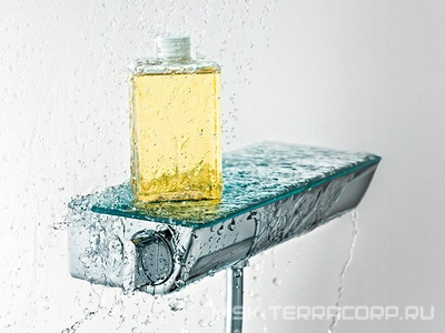 Термостат для душа, (цв.белый/хром)  ZZ Hansgrohe Ecostat Select 13161400