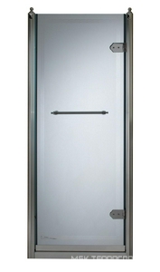 Дверь д/д в нишу 90(88-92)х181см, стекло декорированное (прозрачн. с декором 1T), профиль цв.хром, петли СПРАВА,  V90 ZZ Devon & Devon Savoy V/90 / стекло декорированное 1T / петли справа DX