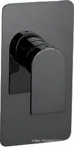 Смеситель для душа, встраиваемый в стену, (цв. чёрный/хром),  ZZ 3M Ran 2208 NC