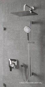 Смеситель для душа, встраиваемый в стену, с переключателем, БЕЗ встраиваемой части арт.A1000NU, (цв.хром), Ceraplan lll ZZ Ideal Standard CeraPlan A6115AA