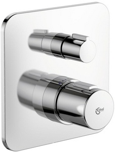 Смеситель для душа, термостат, встраиваемый в стену, БЕЗ встраиваемой части арт.A1000NU, (цв.хром),  ZZ Ideal Standard Tonic II A6344AA