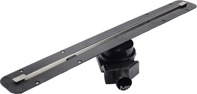 Дренажный канал 300хh82/120мм,готовый компл,сифон d50 выход вбок 48л/мин,ножки, ультратонкая дизайн-вставка (цв.мат.хром), Confluo Slim L ZZ Pestan Confluo Slim Line 13100030