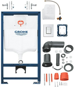 Инсталляция для подвесного унитаза, 3 в 1, полный комплект + кнопка Skate Cosmopolitan Grohe Grohedal 38772001