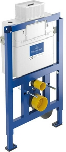 Монт. рама с бачком д/подв.унитаза,h82х52,5х13,5-20,5см,НИЗКАЯ,управление фронт. или сверху,крепёж к стене в компл,(без клавиши смыва), ZZ Villeroy & Boch ViConnect 92247500