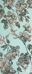 Мозаика Hanami azzurro B 2x2 ZZ|129.4x291.2 Bisazza Flora decorations n068091