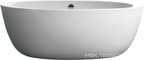 Ванна 1700x900xh600мм, акрил, отдельностоящая, слив-перелив цв.хром в комплекте, BelBagno ZZ