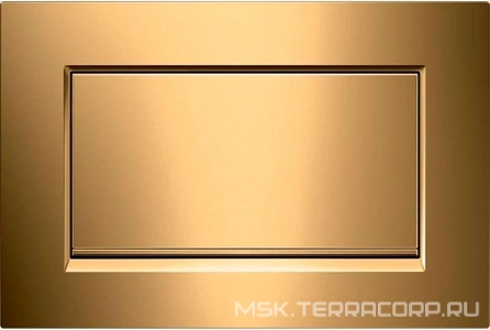 Клавиша одинарного смыва, для системы смыв стоп, (цинковое литье, цв.позолота),  ZZ Geberit Sigma 30 115.893.45.1