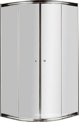 Душевое ограждение 1/4 круга R550, 885-900х885-900хh1950мм, 2 сдвижные двери, (ст.прозр.6мм, фурн/хром), Giubileo ZZ