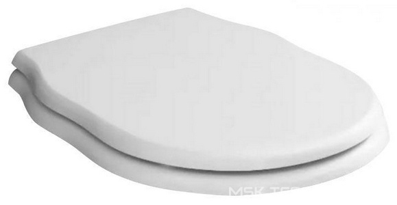 Сиденье для унитаза, с микролифтом, (цв.белый, петли цв.хром),  ZZ ArtСeram Hermitage HEA005 01; 72