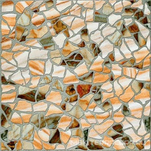 Керамогранит для пола М-Квадрат мюнхен Керамогранит  "Камни" объемный штам коричнZZ l33х33 Коричневый 726262