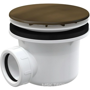 Сифон для душевого поддона d-90 мм, бронза ZZ AlcaPlast Универсал A49ANTIC