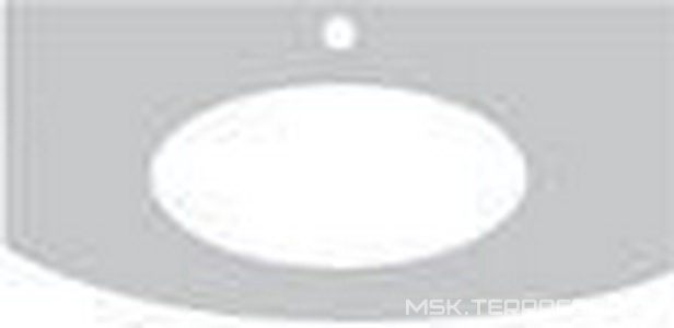 Столешница 112х59,9хh2см, с пристенной панелью, с 1 отв.д/смес., (мрамор цв.Travertin),  ZZ Labor Legno Hermitage HETOP 113 T