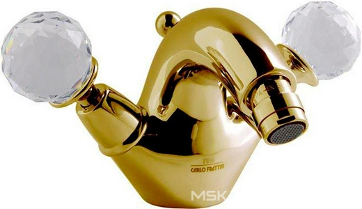 Смеситель для биде, с д/к, (цв.золото),  ZZ Fima Carlo Frattini Elizabeth Chic F5092/2COR