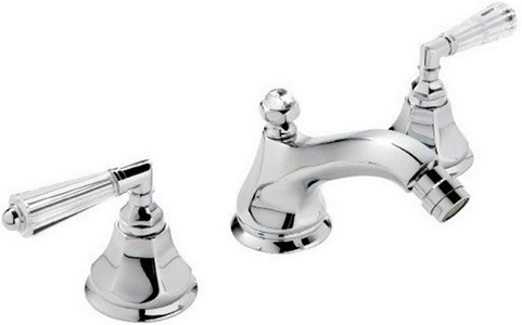 Смеситель для биде, на 3 отв., с д/к, (цв. блестящий никель),  ZZ Nicolazzi Teide 1915 NL 05