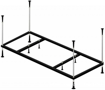 Каркас металлический для прямоугольной акриловой ванны 180х80см, (регулируемые ножки, крепёж в компл.), Cezares ZZ Cezares Универсал EMP-180-80-MF-R