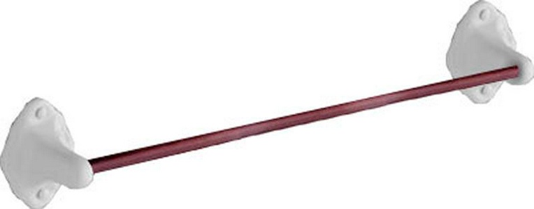 Полотенцедержатель 65см, керамический, (перекладина из красного дерева)  ZZ Devon & Devon Emily MIL506E
