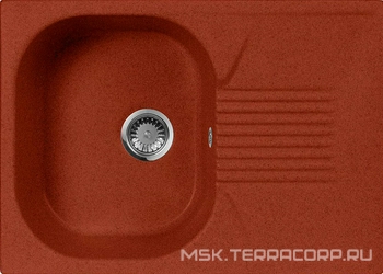 Мойка кухонная AquaGranitEx M-70 красный марс| 49x69x20
