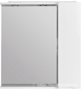 Зеркальный шкаф 900х150хh750мм, с распашной дверцей, подсветка LED 2x4W, R Правый,  BelBagno ZZ BelBagno Универсал MARINO-SPC-900/750-1A-BL-P-R