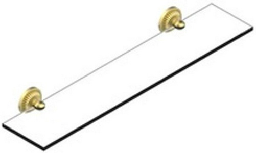 Полка стекл. 600мм с металл. держателями (цв. золото (Dore))  ZZ THG Cygne G31-F01-00564