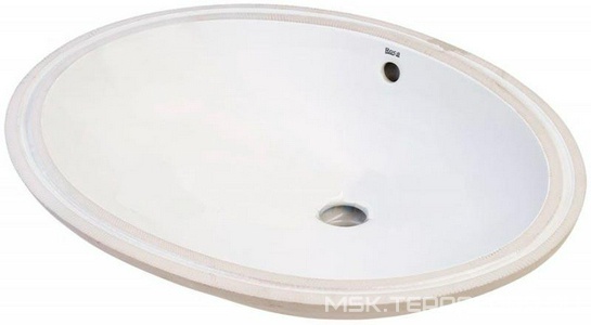 Раковина  560*420 мм, встраиваемая снизу, с установочным комплектом ZZ Roca Berna 327871001