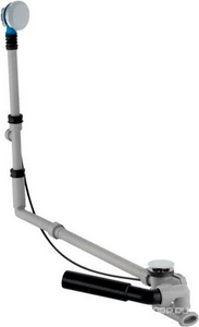 Слив-перелив для ванн, удлинённый, поворотная ручка и крышка слива в компл., (цв. хром), Geberit Uniflex ZZ Geberit Универсал 150.525.21.1