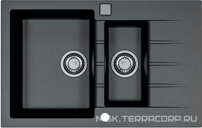 Мойка кухонная Alveus Cadit Granital 70 carbon| 50x79x20