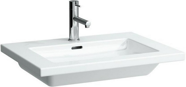 Раковина 650х480мм, встраиваемая сверху, 1 отв. для смесителя,  ZZ Laufen Living 8.1643.2.000.104.1