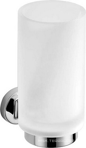 Стакан настенный стекл. (стекло мат., держатель цв.хром)  ZZ Colombo Nordic B5202