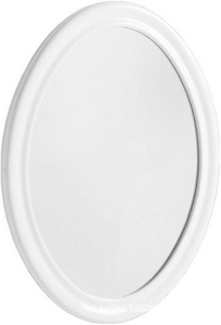 Зеркало 900х620мм, овальное, в раме, верт./гориз. монтаж (цв. белый глянец),  KL Simas Lante LAS1 bianco