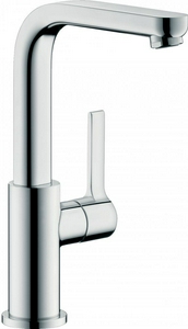 Смеситель для раковины однорычажн. h226мм, поворотный излив, сливн.гарн. Push-open, (цв. хром),  ZZ Hansgrohe Metris S 31161000