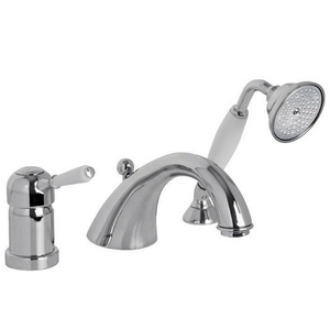 Смеситель для ванны, встраив. в борт на 3 отв., (лейка д/д, шланг в компл.), (цв. хром),  ZZ Fima Carlo Frattini Bell F3374CR