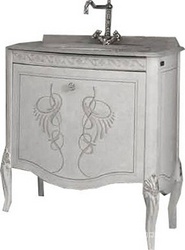 Тумба под раковину, 80,3хh84х53см, выдвижной ящик, ручка цв. хром, Hermitage ZZ