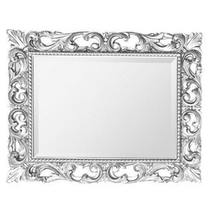 Зеркало прямоуг. в дерев. резной раме 94х74см (верт./гориз. монтаж), (цв. хром), крепёж в компл.,  ZZ TW Collection Bristol 71139 cr