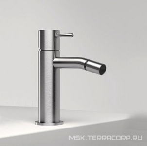 Смеситель для биде, излив 110хh70мм, БЕЗ д/к, (цв.нерж.сталь),  ZZ Zazzeri Z316 3300 1201 A00