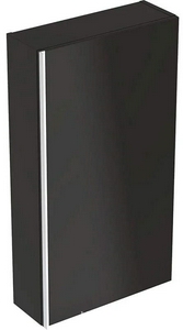 Шкаф подвесной 45хh82х17,4см,распашн.двеца,петли справа/слева(реверс),(фасад лавовое стекло, корпус лавовый мат-лакиров.),крепл.в компл,ZZ Geberit Acanto 500.639.JK.2
