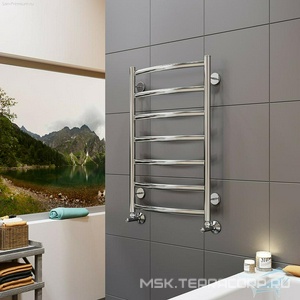 Полотенцесушитель "", 500*800 мм, 7 перекладин, подключение 1/2 х 3/4, установочный набор в комплекте Fenix L L 500/800, П7