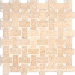 Seashell honed basketweave 1x2 ZZ |30.5X30.5X1