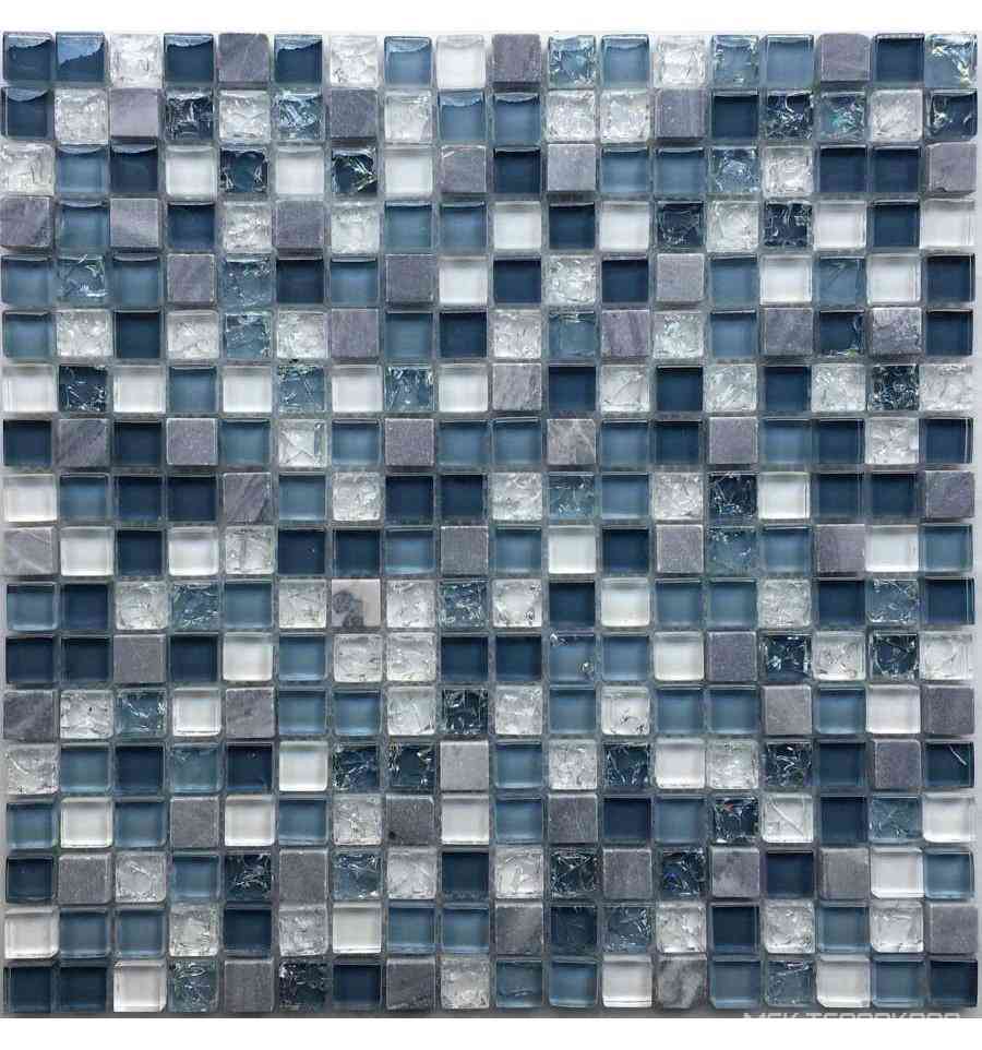 Мозаика из стекла на сетке SK10-057 ZZ |30x30