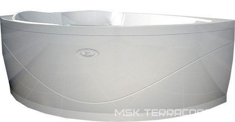 Ванна акрил."Алари"(Ванесса), 1680х1200, левая, смесит./излив "Бриз/Линкольн (большой)- BRONZE", фронт. панель, каркас и слив-перелив бронза в компл.Z