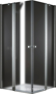 Душевой уголок 1200х1200хh1950мм, квадрантый, 2 распашн. двери с 2-мя неподв.сегментами, (стекло текстурное Punto 6мм, фурнит.цв.хром),  ZZ Cezares Elena ELENA-A-22-120-P-Cr