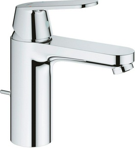 Смеситель для раковины, с донным клапаном, гибкие шланги (хром) Grohe Euroeco Cosmopolitan 23325000