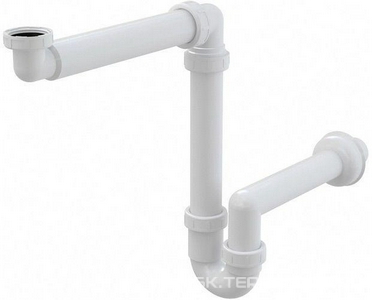 Сифон для умывальника, для инвалидов, пластик, выход d-40mm ZZ AlcaPlast Универсал A434