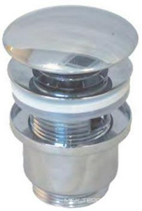 Пробка для сливного отверстия раковины, нажимная, "Click-Clack", G 1 1/4, (крышка цв. хром), WINKIEL/RAWIPLAST ZZ Winkel Rawiplast A125