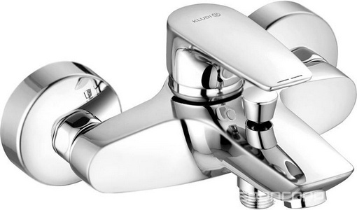 Смеситель для ванны/душа, короткий излив, с установочным комплектом БЕЗ аксессуаров, хром Kludi Pure&Solid 346810575